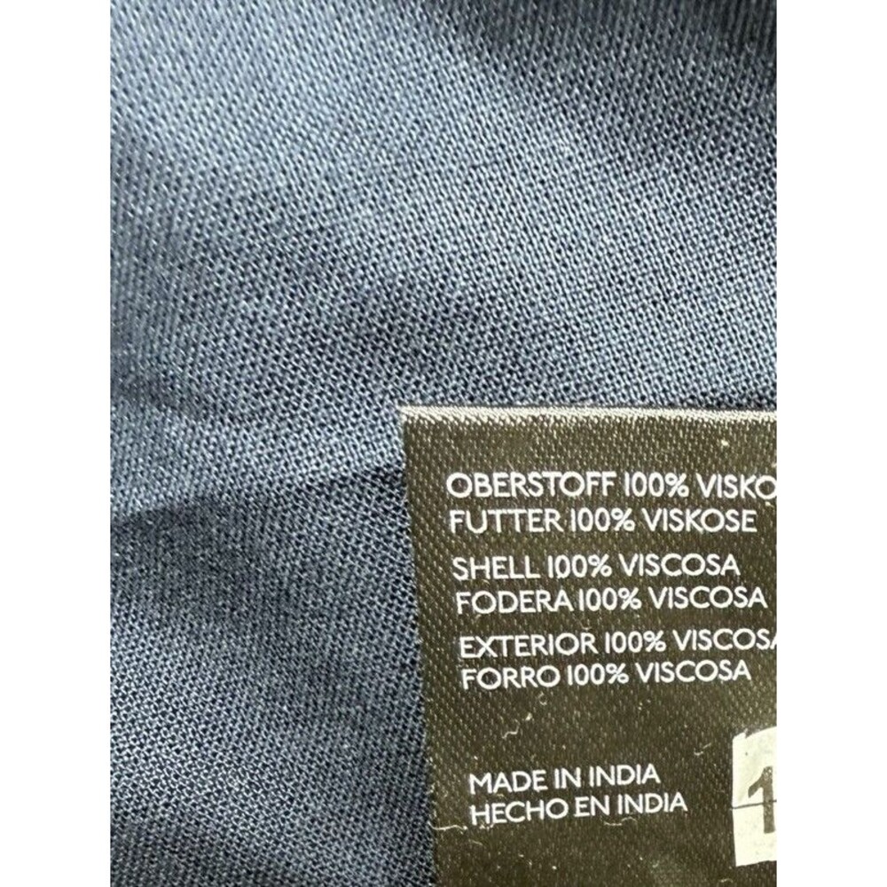 Anthropologie Maxi Dress Blue Floral Somerset Strapless Preppy Vacay Large NWT - Picture 9 of 12